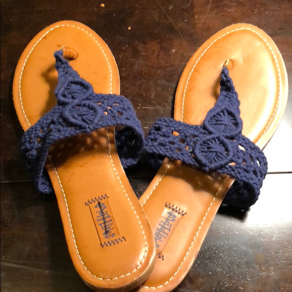 Navy Sandals